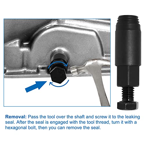salangid Transmission Shifter Seal Remover/Installer,Compatible with GM 200, 200C, 200-4R TURBO 350, 350C TURBO 400, 425, 475 GM 700-R4 GM 4L60 GM Allison - 540，Includes Seal - Thumbnail 5