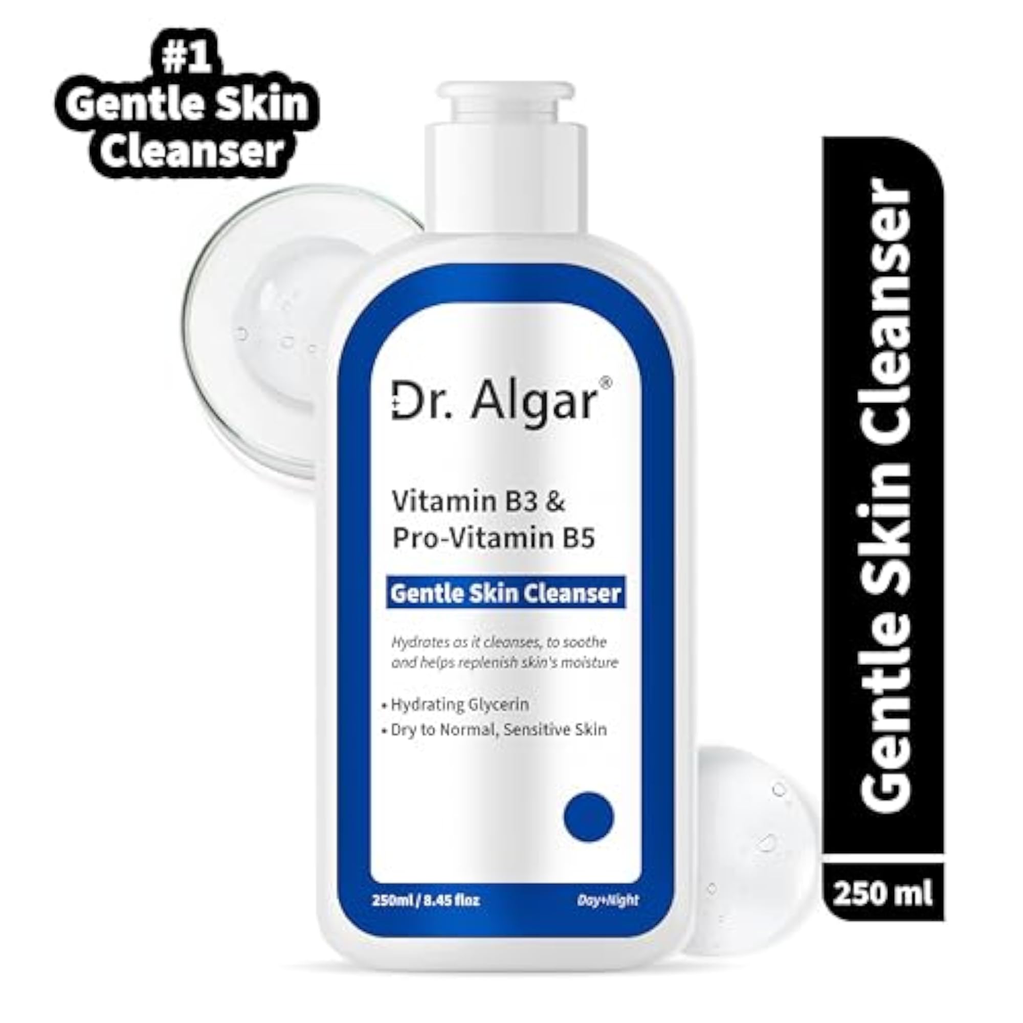 Vitamin C and B5 Face Serum and Cleanser Combo, Brightening Set