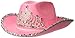 Loftus International Rodeo Queen Sequins & Tiara Cowgirl Hat Pink One Size Novelty Item