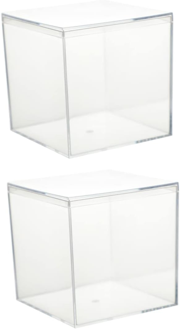 NUOBESTY Pack of 2 Candy Box Praline Stackable Cube Container Storage