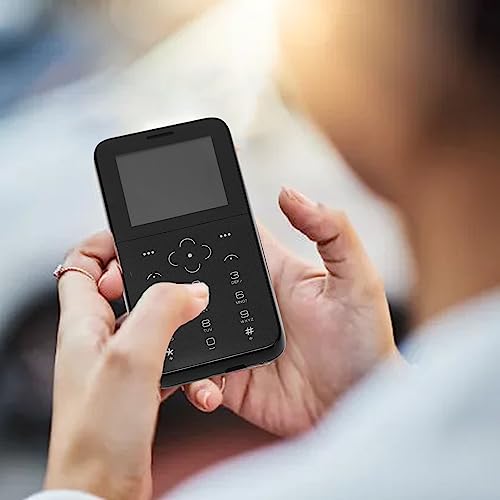 Mobiltelefon för äldre - 2G, Dubbla SIM, Samtal & SMS, Svart