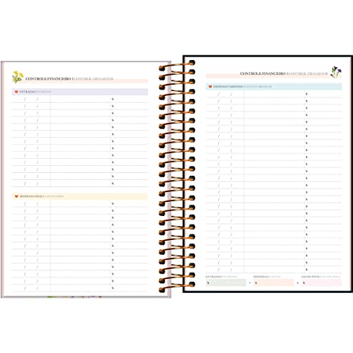 Agenda Espiral Diária 14 x 20 cm Le Vanille 2023 - Capa Lilas - Love Is All - Tilibra