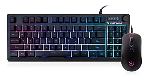 Clavier compact 89 touches fonction 10 touches avec souris RVB