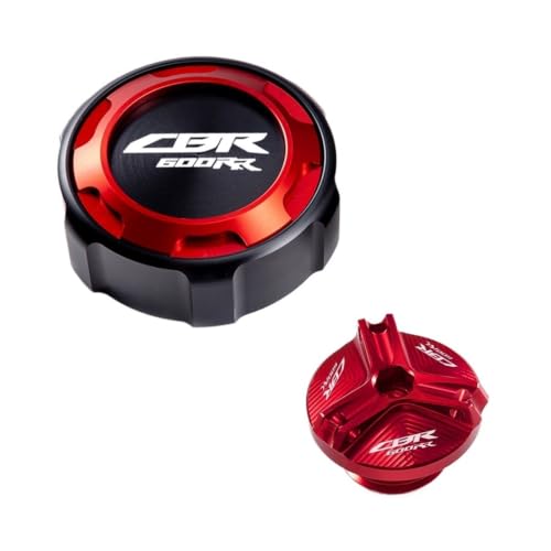 Tapa líquido frenos CBR600RR en aluminio anodizado rojo premium