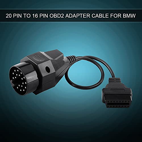 Adaptador Cable OBD2 De 20 Pines A 16 Pines – Para BMW E36 E38 E39 E46 E53 X5 Z3, Longitud 32 Cm