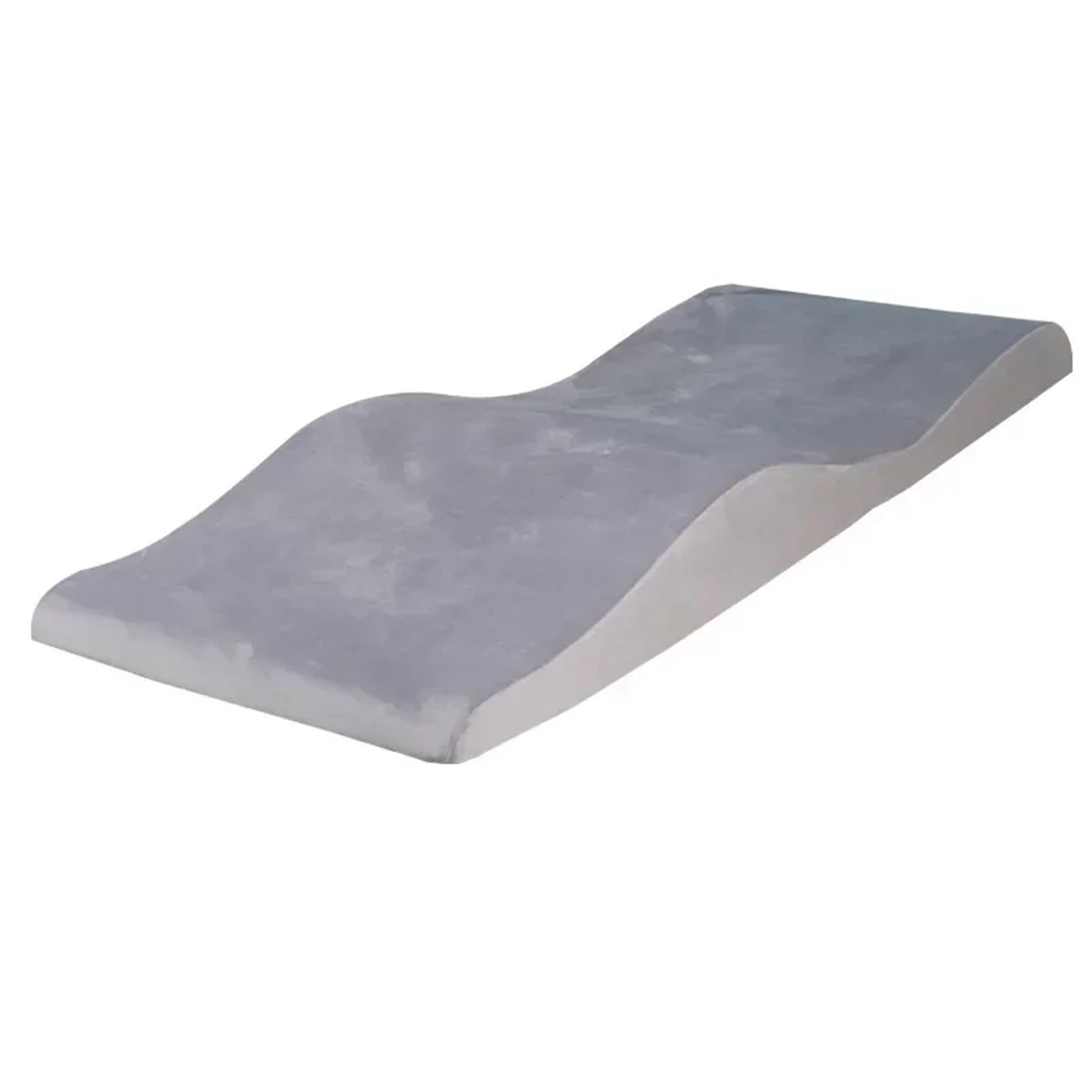 LUKYWANG Lash Bed Lash Bed Topper and Bed Cover, Ergonomic Curvy Massage Table Cushion, Eyelash Mattress Bed for Beauty Salon Eyelash Mattress(Grey Mattress,180x70 cm)