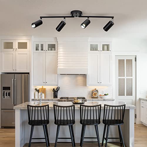 3Cct Led Track Lighting Kit 4 Lights Dimmable 48W Track Light,Zoomable15°/24°/36°/45°/60°-3000K/4000K/5000K,Track Lighting For Accent Task Kitchen Art Exhibition Lighting #TOP5