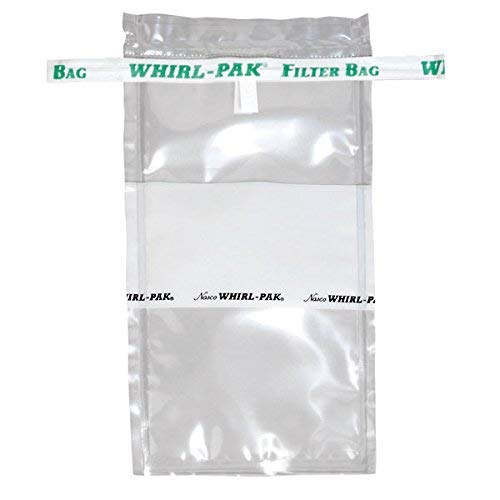 Nasco Whirl-Pak B01385WA Whirl-Pak Filter Bag for Homogenizer Blender, Polyethylene, 207 mL Capacity, 0.076 mm Thickness x 9.5 cm Width x 18 cm Length (Pack of 250)