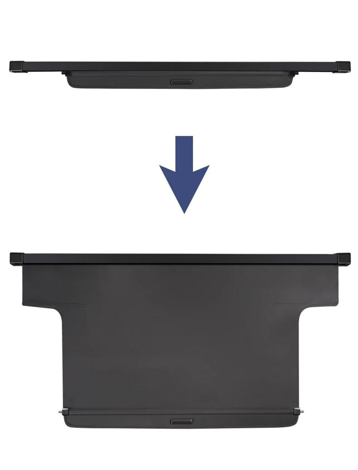 Générique Cache-Chargement pour Jeep pour Wrangler JL 4 2018-2023 Couverture De Coffre Rétractable Porte-Colis Bouclier Étanche Confidentialité(Cuir)