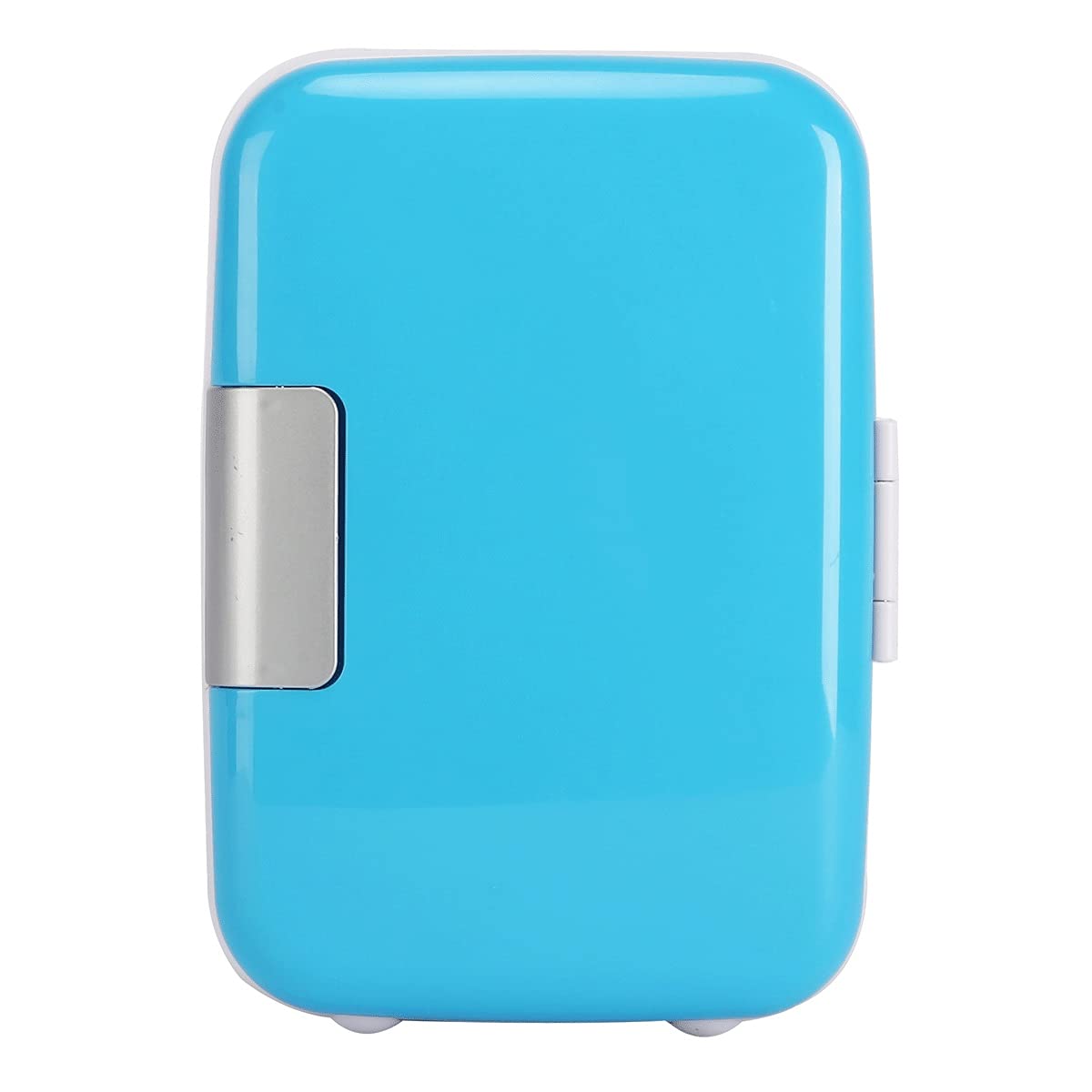 Mini refrigerador portátil de 4 l con 12 V CA/CC para coche, ideal para dormitorio, oficina o dormitorio (color: azul, tamaño: 12 V, 110-220 V)
