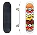 Skateboards Exploded View of American Cheese Burger or Hamburger Buns Grilled Classic Concave Skateboard Cool Stuff Teen Gifts Longboard Extreme Sports for Beginners and Professionals