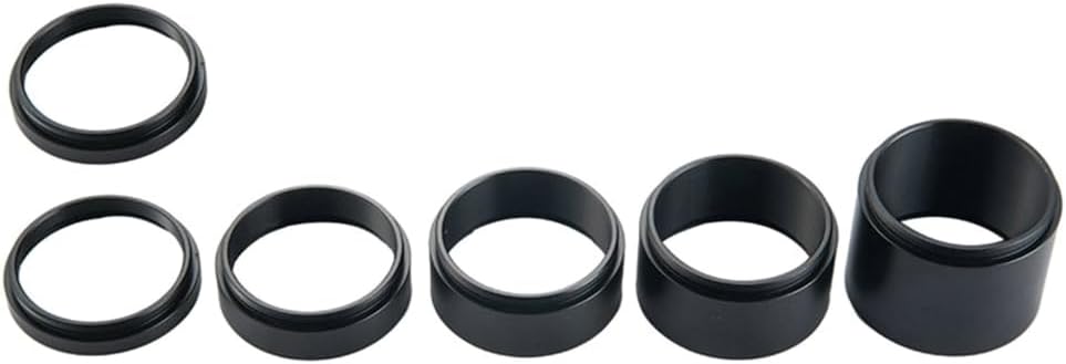 Cameras and Eyepieces T2 Extension Tube Set 6PCS 3mm-30mm Clear Image Capture