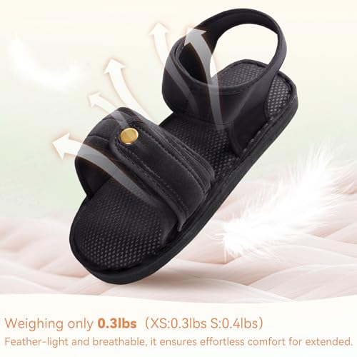 Post Op Recovery Shoe, with Adjustable Strap, Lightweight Medical Walking Shoe , for Left or Right Foot, for Post Surgery or Operation Support, Broken Foot, Stress Fractures, Injured Toes, Sprains, Bunions, for Children, 1 pcs, XS