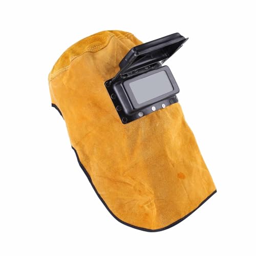 Careta para Soldar de Cuero con Lente Abatible miniatura 2