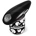 Electric Can Opener, 2AA Batteries Operated Smooth Soft Edge with One-Touch Start Automatic Can Opener for Arthritis Individuals, Seniors