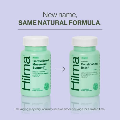 Hilma Gentle Bowel, Occasional Constipation Relief with Magnesium Citrate, Natural and Gentle Laxatives for Constipation w/Magnesium Citrate, Ginger, Anise and Bitter Orange, 46 Vegan Capsules - Image 3