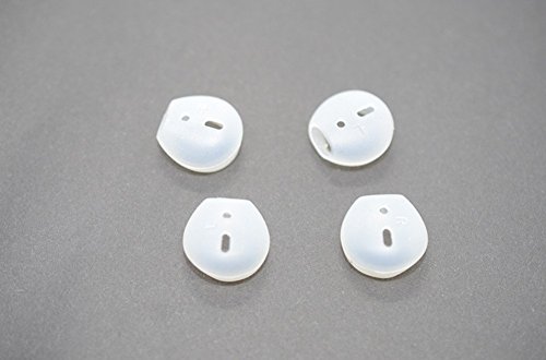 Yunyiyi 2 Pairs Anti-Slip Soft Silicone Replacement Eartips Earbud Ear Tips Buds Compatible With Apple Airpods Earphones #TOP4