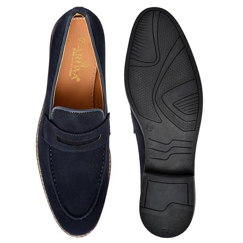 Image of Ariwa Casual Loafers Shoes for Men (Tassel) (Blue, 6)