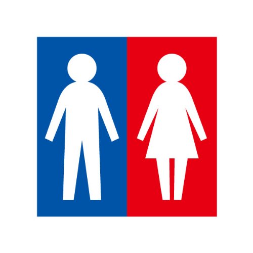 ジィー ビンテージ・レアな男女陶板セット！ トイレの標識に使うと良い