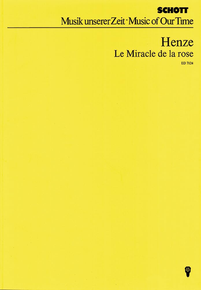 Le Miracle de la Rose: Imaginäres Theater II. clarinet and 13 players. Partition d'étude.