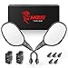 MZS ATV Mirrors Rear View 7/8 Handlebar Mount for Arctic Cat Can-am Honda Kymco Kawasaki KTM Suzuki Polaris Yamaha ATV's Motorcycle Scooter Moped GY6 Dirt Quad Bike Bicycle Cruiser Coolster Snowmobile
