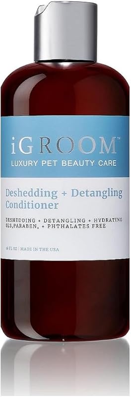 Condicionador Desembaraçante e Redutor de Queda para Cães iGroom com Óleo de Argan e Vitamina E, 473 mL