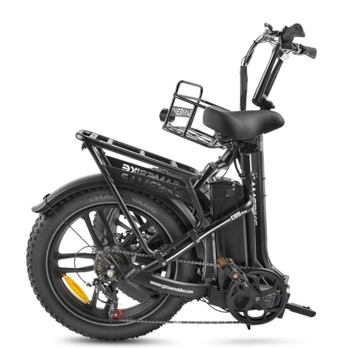 SAMEBIKE E Bike Electric bike E-Bicycle 20 Inch(20"*4.0") Fat Tire Folding Electric Bicycle, Top 250W Motor/Max speed 25KM/H/36V/13Ah Battery, Max.mileage 60-110km (black) - Image 6