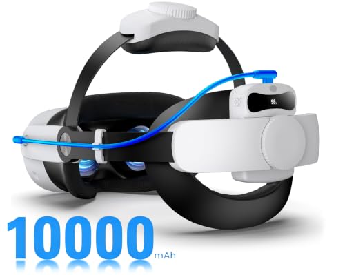 Image of Head Strap for Meta Quest 3S /Quest 3 /Quest 2 with 10000mAh Battery