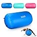 Aufblasbare Gymnastik Air Roll, Aufblasbare Luft Rollen, Air Roller, Gymnastikrolle, Ausbildung Gleichgewicht Air Barrel, Yoga Roll, PVC Zylinder Übung Spalte Heimgebrauch (100x60cm, Blau)