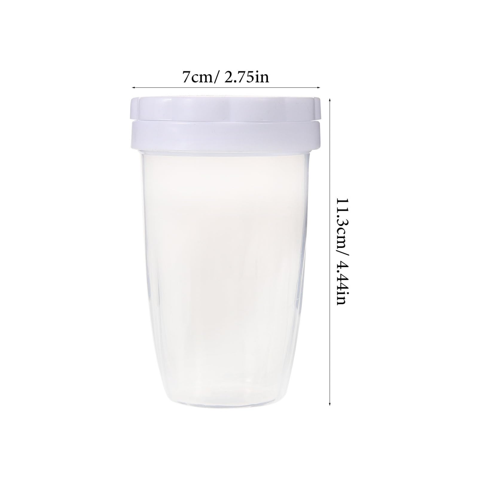 BRIGHTFUFU Elegant White Powdered Sugar Sifter Reusable Chocolate Powder Shaker Easy Baking Accessory