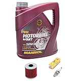 tengais Motoröl 10W40 teilsynthetisch Mannol MN7812-4 4 Liter:. für die Schmierung von modernen Viertaktmotoren. stellt eine hervorragende Kupplungsfunktion sicher und verhindert Schlupf. hocheffektives teilsynthetisches Motoröl.