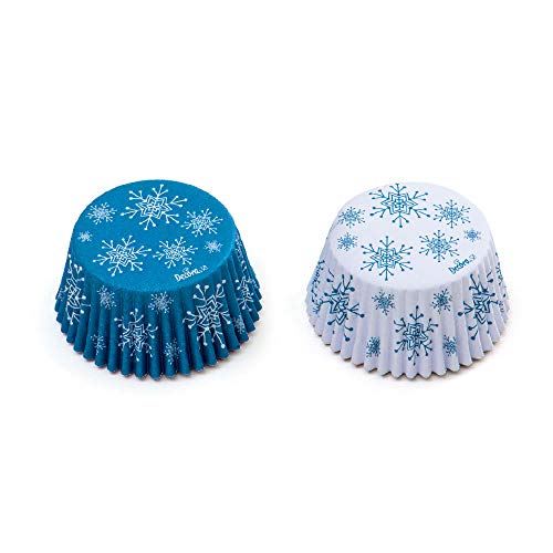 Miniatura 2 de Decora, 0339847 Moldes Para Muffins, Muy Prácticos Para Hornear, Presentar Y Regalar Muffins, Resistentes Hasta 220 , Hechos En Italia, Diseño De Estrellas De Hielo, Paquete De 36
