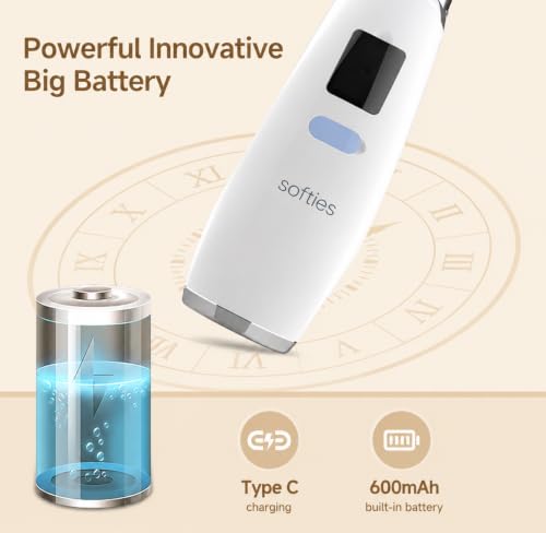 Image of SOFTIES Electric Baby Nasal Aspirator for Newborns, 3 Silicone Tips