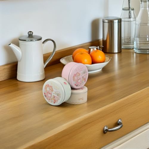 Juego de 3 latas de pascua con diseño de conejo perfectas para regalar dulces 8