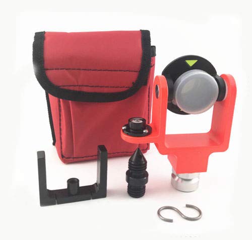 New All Metal MINI Prism 0/-30mm Offset W/Side Bubble W/Soft Bag Surveying