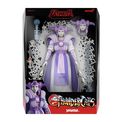 Image of Super7 ULTIMATES! Thundercats Jagara - 7 inch Thundercats Action Figure with Accessories - Classic Cartoon Collectibles and Retro Toys