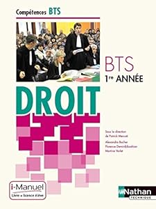 Livres Couvertures de Droit BTS 1re année