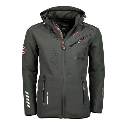 Geographical Norway - Chaqueta Softshell para hombre, color gris, 3XL, color gris, gris, XXXL