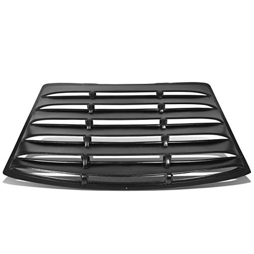DNA Motoring WINL-009 Rear Window Louver Windshield Sun Shade Cover , Black