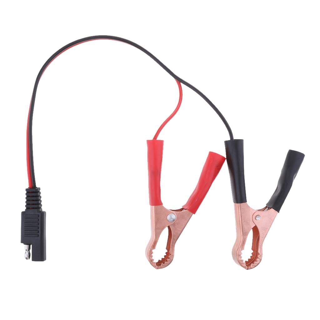 Premium 18Awg Dc SAE to Alligator Clips Extension Cable Car Battery Jumper BoosterCollectibles-image-31