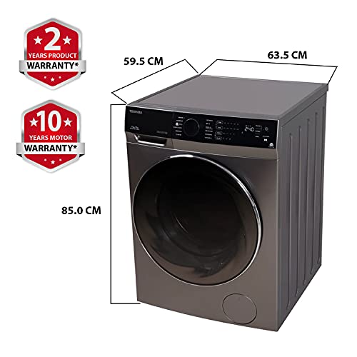 Image of TOSHIBA 11 /7 Kg Inverter Fully Automatic Front Loading Washing Dryer (TWD-BK120M4-IND(SK), Premium Silver)