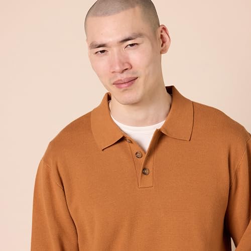 Amazon Essentials Mens Relaxed-Fit Knit Polo Sweater3