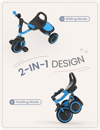 Image of besrey Toddler Tricycle with Bell, for Ages 18 Months to 5 Years