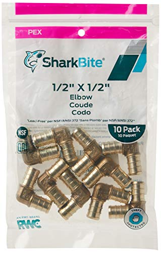 SharkBite 1-1/2 Inch Tee, Push to Connect Brass Plumbing Fitting, PE