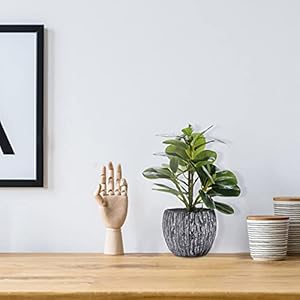 Artificial Potted Plant, Real Touch Artificial Oak Leaves Waterproof Fake Plants Indoor Outdoor, Eco Friendly Modern Concrete Greenery Plant Pots for Office Home Kitchen Shelf Farmhouse Decor Artificial Potted Plant Real Touch Artificial Oak Leaves Waterproof Fake Plants Indoor Outdoor Eco Friendly Modern Concrete Greenery Plant Pots for Office Home Kitchen Shelf Farmhouse Decor