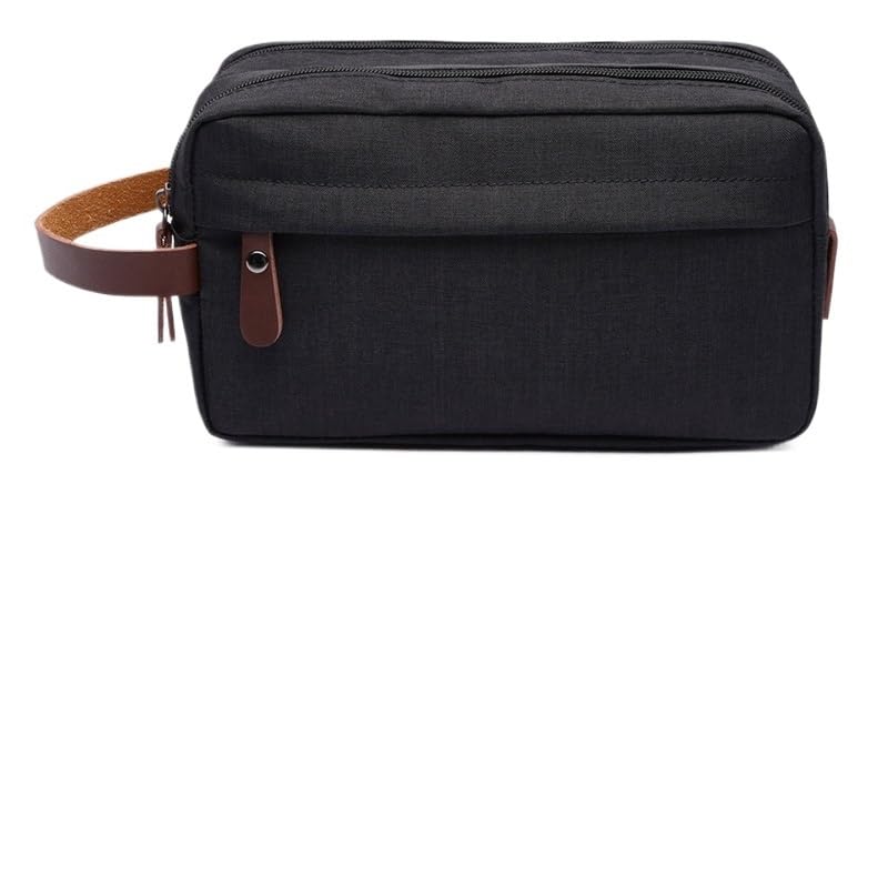 Neceser Viaje Bolsa de Mano for cosméticos Viaje al Aire Libre Doble Capa, Neceser for Hombre y Mujer, Bolsa organizadora, Estuche Belleza for Maquillaje, Bolso(Noir)