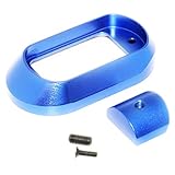 generica Airsoft Recambios 5KU IPSC Magwell para Tokio Marui G17 G18C GBB Azul