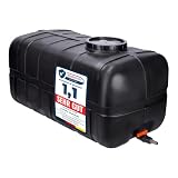 Garronda Wassertank 280 Liter Wasserbehälter mit Deckel Regenwassertank Großbehälter für Haushalt und Gewerbe GD-0098 (Schwarz)