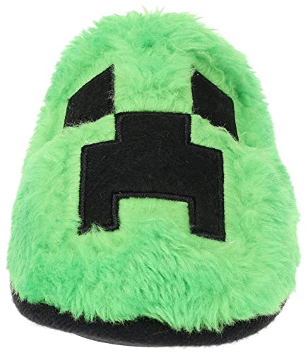 Minecraft Men's/Women's Unisex Slipper Novelty Plush Scuff Creeper Green Men's Women's 11-12 9-103