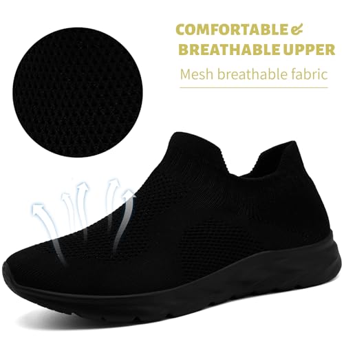 Womens Slip On Walking Shoes Fashion Sock Sneakers Low Top Casual Work Shoes Comfortable for Tennis Running Gym2